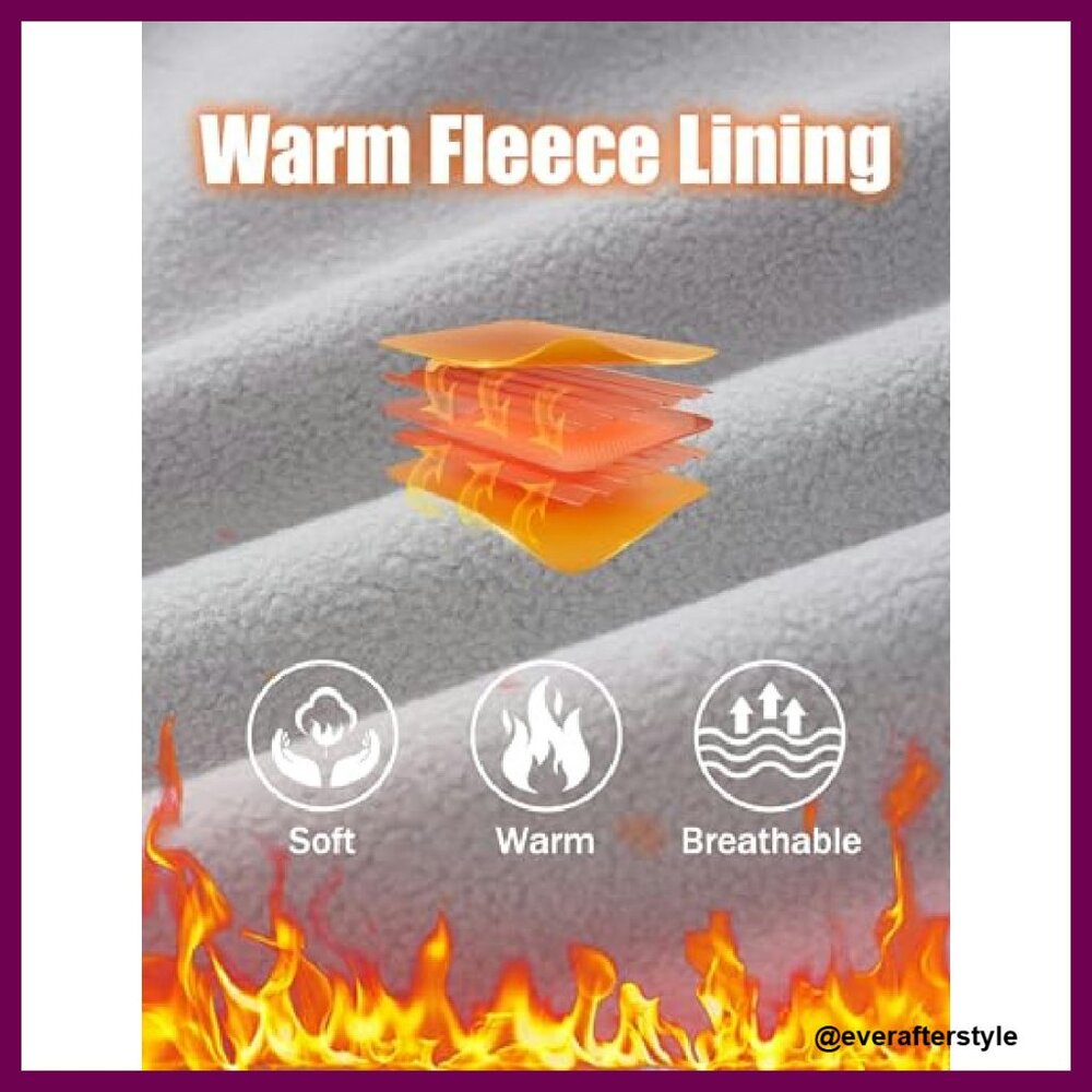 Long Fleece Lined Jacket Windproof Insulated Hood… - image 5